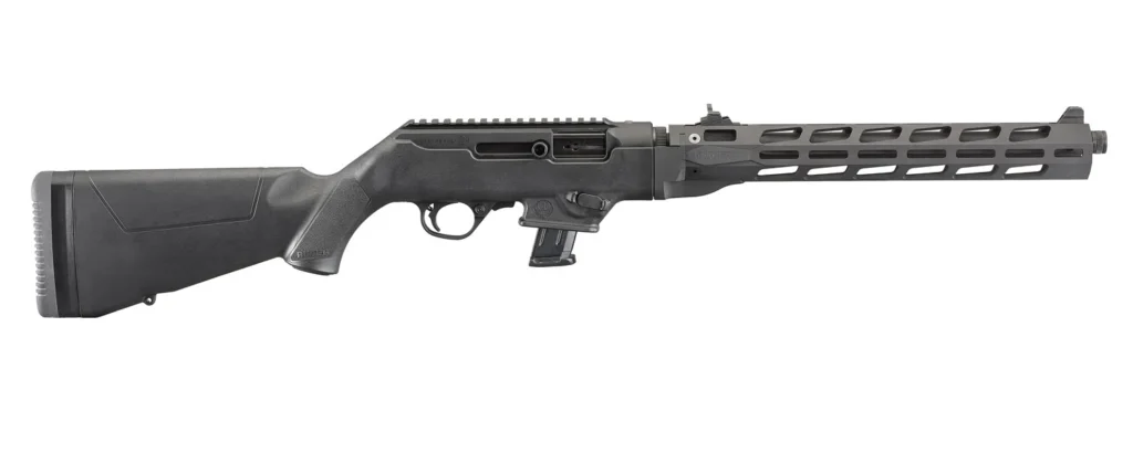 Ruger 19117 PC Carbine *CA Compliant 9mm Luger 10+1 16.12" Threaded/Fluted Barrel, Type III  Hard Coat Anodized Aluminum Alloy Receiver, Synthetic Stock, M-Lok Accessory Slots, Optics Ready | Elite Firearms