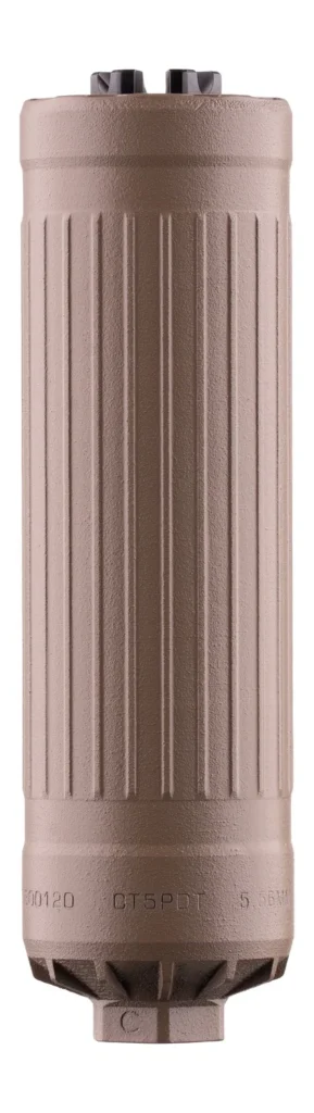 Dead Air CT5PDTFDE5824 CT5P Patrol 6mm/5.56 NATO 1.60" Flat Dark Earth Haynes 282 5/8x24