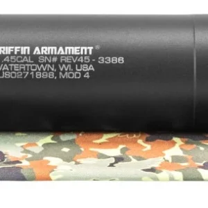 Griffin Armament GAREV45M4-W Revolution 45 Cal 1.375″ Black Aluminum/Stainless Steel