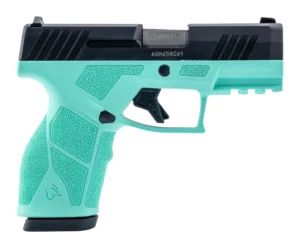 Taurus 1-GX2931C GX2  9mm 13+1 3.37" Matte Stainless Steel Barrel, Matte Black Serrated Stainless Steel Slide, Cyan Stainless Steel Frame w/Picatinny Rail, Polymer Grip | Elite Firearms