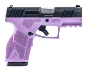 Taurus 1-GX2931LP-10 GX2 9mm 10+1 3.37" Matte Stainless Steel Barrel, Matte Black Serrated Stainless Steel Slide, Light Purple Polymer Frame w/Picatinny Rail, Polymer Grip | Elite Firearms