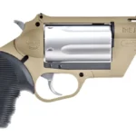 Taurus 2-441029FDE Judge Public Defender 45 Colt (LC)/410 Gauge 5rd 2.50" Flat Dark Earth Barrel & Frame Matte Stainless Cylinder Black Ribber Grip | Elite Firearms
