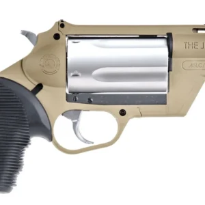 Taurus 2-441029FDE Judge Public Defender 45 Colt (LC)/410 Gauge 5rd 2.50" Flat Dark Earth Barrel & Frame Matte Stainless Cylinder Black Ribber Grip