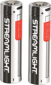 Streamlight 22102 SL-B26 Rechargeable Li-Ion 2600 mAh Fits PolyTac/ProTac/Siege Charges w/Battery Charger/Micro USB Cord 2 Pack | Elite Firearms