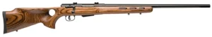 Savage Arms 18529 25 Lightweight Varminter-T 204 Ruger 4+1 Cap 24" Matte Black Rec/Barrel Natural Brown Laminate Fixed Thumbhole Stock Right Hand (Full Size) with Detachable Box Magazine | Elite Firearms