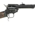 Heritage Mfg BR226B16HSWB01 Rough Rider Rancher 22 LR 6rd 16" Barrel, Black Metal Finish, Exposed Hammer, Walnut Stagecoach Engraved Stock | Elite Firearms