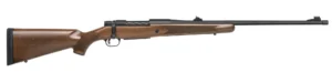 Mossberg 28121 Patriot  300 Win Mag Caliber with 3+1 Capacity, 24" Fluted Barrel, Matte Blued Metal Finish, Walnut Stock & Adjustable Fiber Optic Sights Right Hand (Full Size) | Elite Firearms