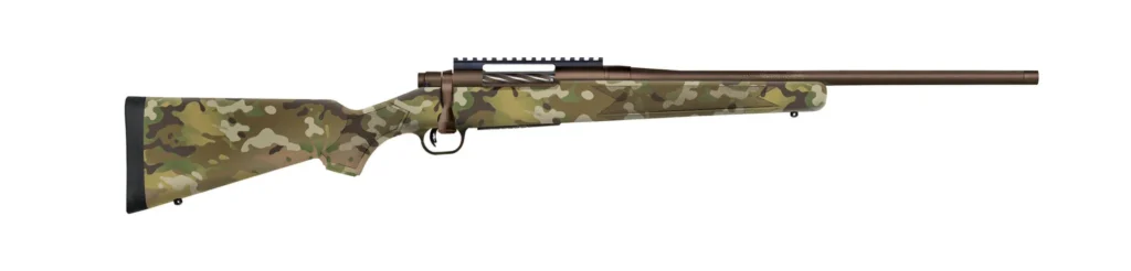 Mossberg Patriot Carbine .308 Win 5rd Capacity 18'' Cerakote Patriot Brown Threaded Barrel Multicam Synthetic Stock | Elite Firearms