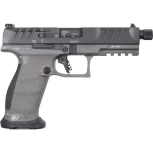 Walther Arms 2877503 PDP Pro SD 9mm Luger 18+1 5.10" Threaded Barrel, Black Optic Cut/Serrated Slide, Tungsten Gray Polymer Frame with Pic. Rail, Performance Duty Grip, Flared Magwell