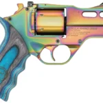 Chiappa Firearms CF340319 Rhino 30DA Nebula *CA Compliant 357 Mag 6 Shot, 3" Rainbow PVD Steel Vent Rib Barrel & Cylinder, Rainbow PVD Aluminum Frame, Blue Laminate Grip, Exposed Hammer | Elite Firearms