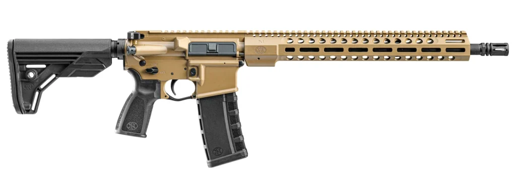 FN 36100642 FN 15 Tac3 5.56x45mm NATO 16" Chrome-Lined Barrel 30+1, FDE Anodized Rec/M-LOK Handguard, Black 6 Position Collapsible Stock, Optics Ready | Elite Firearms