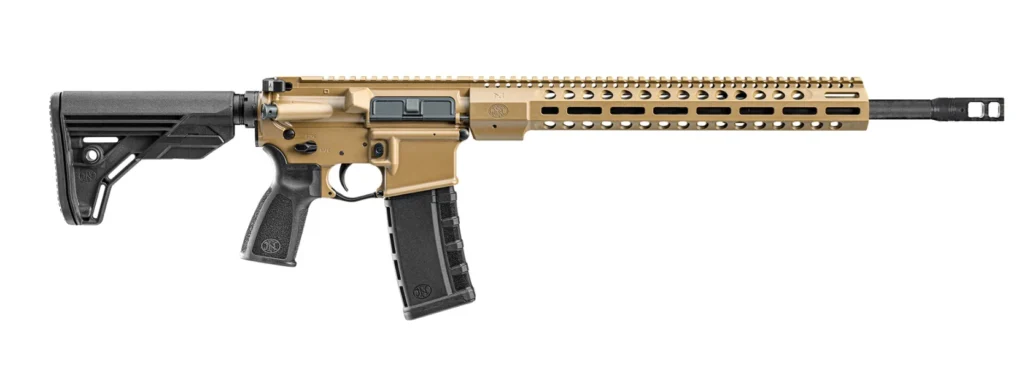 FN 36100676 FN 15 DMR3 5.56x45mm NATO 18" Barrel 30+1, FDE Cerakote Receiver, Black OEM Stock & Grip, Optic Ready | Elite Firearms