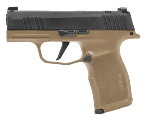 Sig Sauer 365X9CTXR3P P365X  Micro-Compact Frame 9mm Luger 12+1 3.10" Steel Barrel, Optic Ready/Serrated Slide, Coyote Tan Stainless Steel Frame w/Accessory Rail, Polymer Grip | Elite Firearms