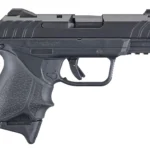 Ruger 3829 Security-9 Compact 9mm Luger  3.42" Barrel 10+1, Black Polymer Frame With Picatinny Acc. Rail, Black Oxide Steel Slide, Hogue Beavertail HandALL Grip Sleeve, Manual Safety | Elite Firearms