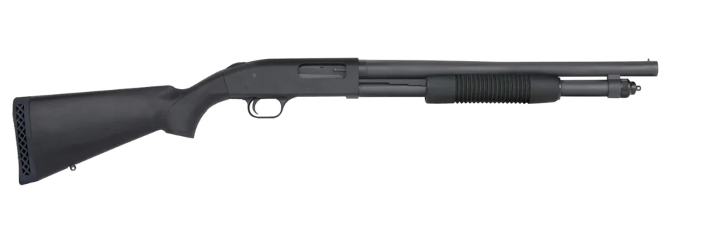 Mossberg 50778 590 Tactical 12 Gauge 6+1 3" 18.50" Cylinder Bore Barrel, Matte Blued Metal Finish, Dual Extractors, Drilled & Tapped Receiver, Synthetic Stock | Elite Firearms