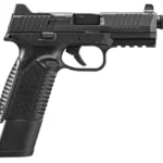 FN 66101375 510 Tactical Full Size Frame 10mm Auto 22+1, 4.71" Black Target Crown Steel Barrel, Black PVD Optic Cut/Serrated Steel Slide & Polymer Frame w/Picatinny Rail, Ambidextrous | Elite Firearms