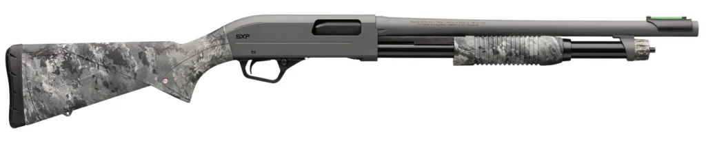 Winchester Repeating Arms 512450695 SXP Hybrid Defender 20 Gauge 3" Chamber 5+1 (2.75") 18", Gray Barrel/Rec, TrueTimber Midnight Synthetic Furniture, Fiber Optic Front | Elite Firearms