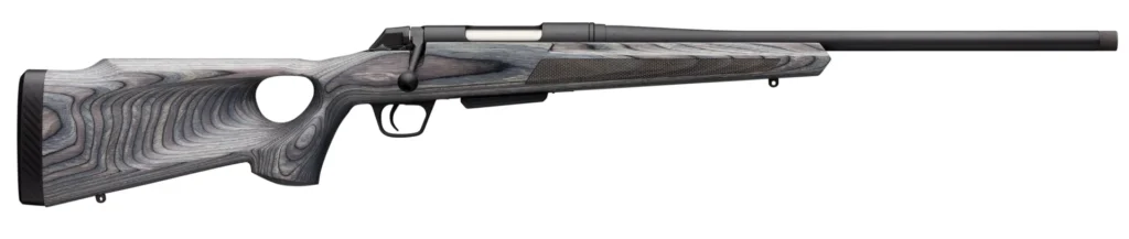 Winchester Guns 535727212 XPR Thumbhole Varmint SR 243 Win 3+1 Cap 24" TB Blued Perma-Cote Rec Matte Black Laminate Fixed Thumbhole Stock Right Hand with MOA Trigger System (Full Size) No Sights | Elite Firearms
