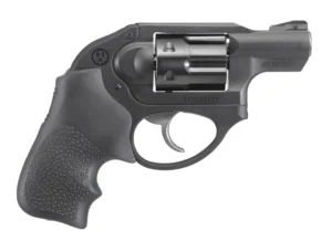 Ruger 5452 LCR  Small Frame 327 Federal Mag 6 Shot, 1.87" Matte Black Steel Barrel, Black PVD Cylinder, Matte Black Stainless Steel Frame, Black Hogue Tamer Monogrip, Shrouded Hammer | Elite Firearms