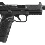 FN 66101385 545 Tactical 45 ACP 10+1 4.71" Black Target Crown/Threaded Steel Barrel, Black Optic Cut/Serrated Steel Slide & Polymer Frame w/Picatinny Rail,  Ambidextrous | Elite Firearms