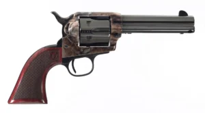 Taylors & Company 4107DE Smoke Wagon Deluxe 357 Mag 6rd 4.75" Blued Cylinder & Barrel Color Case Hardened Steel Frame Checkered Walnut Grip (Taylor Tuned) | Elite Firearms