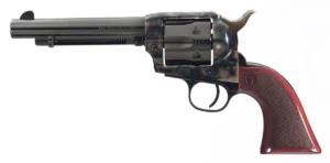 Taylors & Company 4108DE Smoke Wagon Deluxe 357 Mag 6rd 5.50" Blued Cylinder & Barrel Color Case Hardened Steel Frame Checkered Walnut Grip (Taylor Tuned) | Elite Firearms
