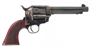 Taylors & Company 4110DE Smoke Wagon Deluxe 45 Colt (LC) 6rd 5.50" Blued Cylinder & Barrel Color Case Hardened Steel Frame Checkered Walnut Grip (Taylor Tuned) | Elite Firearms