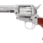 Taylors & Company 550926 1873 Cattleman 45 Colt (LC) Caliber with 4.75" Barrel, 6rd Capacity Cylinder, Overall White Floral Engraved Finish Steel & Walnut Grip | Elite Firearms