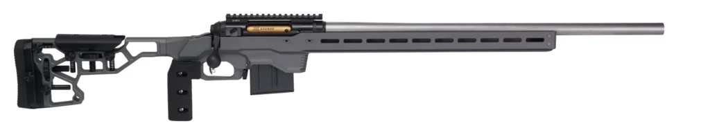 Savage Arms 57559 110 Elite Precision 300 Win Mag 5+1 30" Matte Stainless, Matte Black Rec, Gray Cerakote Adjustable MDT ACC Aluminum Chassis Stock (MB Not Included) | Elite Firearms