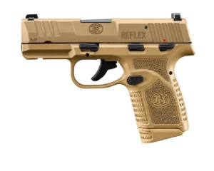 FN 66101421 Reflex 9mm Luger 10+1 3.30" Micro-Compact Frame Flat Dark Earth PVD Serrated Steel Slide w/Picatinny Rail Stippled Grip Ambidextrous | Elite Firearms