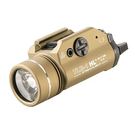 Streamlight 69266 TLR-1 HL Weapon Light Flat Dark Earth Aluminum, 1000 Lumens, White LED Bulb, 283 Meters Beam | Elite Firearms