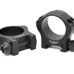 Warne 7214M Scope Rings Mountain Tech Matte Black 30mm Medium 0 MOA | Elite Firearms