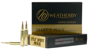 Weatherby Select Plus Rifle Ammunition .257 Wby Mag 100gr Scirocco 3575 fps 20/ct | Elite Firearms