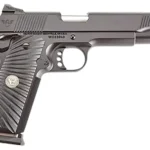 Wilson Combat CQBFS9A CQB  9mm Luger 5" 8+1 Stainless Match Grade Barrel Black Carbon Steel Slide with Front Serrations Black G10 Starburst Grip Fiber Optic Sight Ambi Thumb Safety | Elite Firearms
