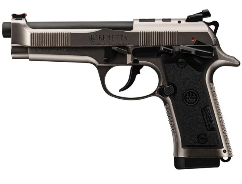 Beretta USA J92XRD21 92X Performance Defensive Full Size Frame 9mm Luger 15+1, 4.90" Black Barrel, Gray Nistan Optic Ready/Serrated Steel Slide & Frame w/Beavertail | Elite Firearms