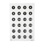 ACTION TGT 24 3" NMBR CIRCLES 100PK