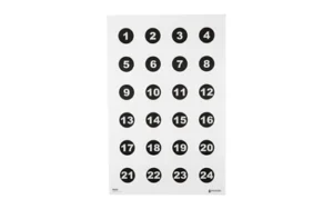 ACTION TGT 24 3" NMBR CIRCLES 100PK