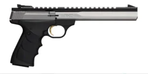 Browning 051508490 Buck Mark Contour 22 LR 10+1 7.25" Contoured Barrel, Matte Stainless Serrated Steel Optic Ready Slide, Matte Black Aluminum Frame, Finger Grooved Black Ultragrip RX Grip | Elite Firearms