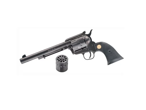 Chiappa Firearms 340170D SAA 1873  Medium Frame 22 LR/22 WMR 10 Shot, 7.50" Blued Steel Barrel, Blued Steel Frame, Blued Cylinder, Black Plastic Grip, Exposed Hammer | Elite Firearms
