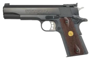 Colt Mfg O5870A1 Gold Cup Natonal Match 45 ACP 8+1 5" Stainless National Match Barrel, Blued Serrated Carbon Steel Slide & Frame w/Beavertail, Walnut w/Integrated Gold Medallion Grip, Ambidextrous | Elite Firearms