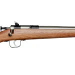 Crickett KSA3238 Youth  22 LR 1rd 16.12" Stainless Steel Barrel, Fixed Front/Adjustable Rear Peep Sights, Walnut Stock w/11.5" LOP, Rebounding Firing Pin Safety | Elite Firearms