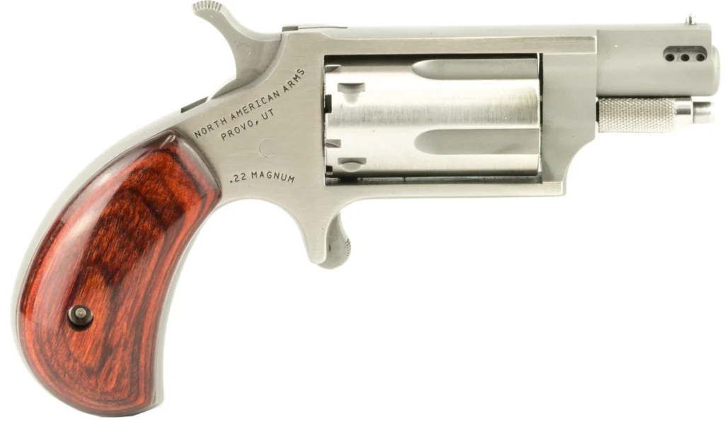 NORTH AMERICAN ARMS MINI 22MAG/22LR 1-1/8" SS PRTD | Elite Firearms