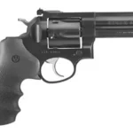 Ruger 1702 GP100 Medium Frame 357 Mag 6 Shot, 4.20" Blued Steel Barrel, Blued Cylinder, Blued Steel Frame, Black Hogue Monogrip, Exposed Hammer