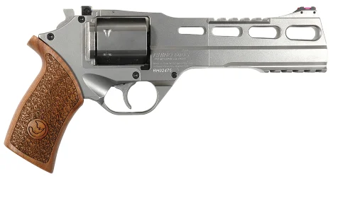 RHINO .357MAG REVOLVER 60 SAR CHROME 6IN BBL W/3 MOON CLIPS 6 RND | Elite Firearms