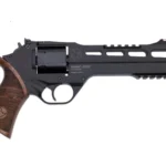 Chiappa Firearms 340221 Rhino 60DS Small Frame 357 Mag 6 Shot, 6" Black Anodized Steel Vent Rib Barrel, Blued Steel Cylinder, Black Anodized Aluminum Frame, Walnut Grip, Concealed Hammer | Elite Firearms