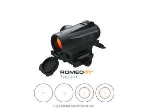 Sig Sauer Electro-Optics SOR43031 Romeo4T Black Anodized 1x20mm 2 MOA Red Ballistic Circle Dot Multi Reticle | Elite Firearms