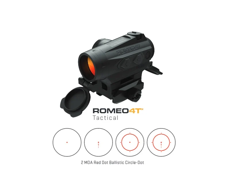 Sig Sauer Electro-Optics SOR43031 Romeo4T  Black Anodized 1x20mm 2 MOA Red Ballistic Circle Dot Multi Reticle | Elite Firearms