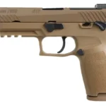 Sig Sauer 320F9M17MSMA P320 M17 *MA Compliant 9mm Luger Caliber with 4.70" Barrel, 10+1 Capacity, Overall Coyote PVD Finish Stainless Steel, Picatinny Rail Frame, Serrated Slide & Polymer Grip | Elite Firearms
