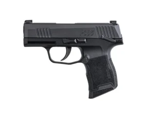 Sig Sauer 365380BSSMS P365 Micro-Compact 380 ACP 10+1 3.10" Black Carbon Steel Barrel, Black Nitron Optic Ready/Serrated Slide & Frame w/Sig Rail, Black Polymer Grips, Manual Safety, Right Hand | Elite Firearms