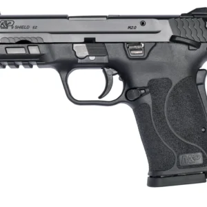 Smith & Wesson 12436 M&P Shield EZ M2.0 Compact Slim 9mm Luger 8+1 3.67" Black Armornite Barrel & Serrated Slide, Matte Black Polymer Frame w/Picatinny Rail Black Polymer Grips Right Hand